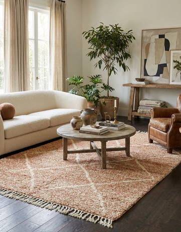 5' x 8' 8 Hand Knotted Moroccan Wool Rug