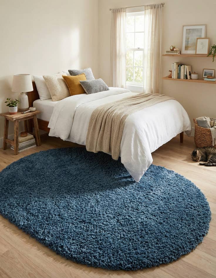 Detail image of  3' x 5' 3 Zermatt Shag Oval Rug