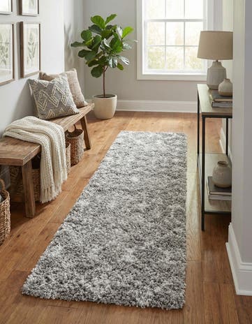 2' x 8' Moroccan Trellis Shag Runner Rug
