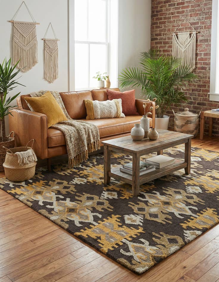 Detail image of 5' x 7' 10 Luna Wool Rug