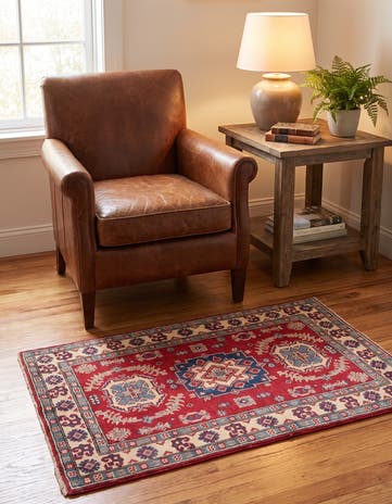 2' 7 x 3' 11 Hand Knotted Kazak Rug