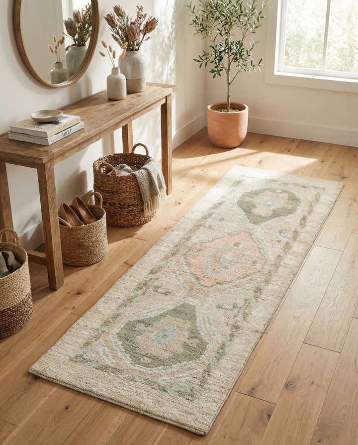 3' x 8' 9 Hand Knotted Moroccan Wool Runner Rug