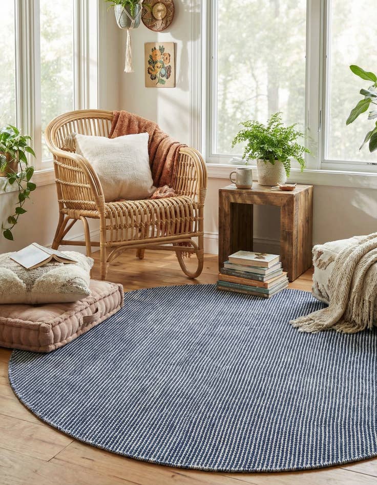 Detail image of 5' 1 x 5' 1 Easy-Clean Jill Zarin Palm Springs Indoor / Outdoor Round Rug