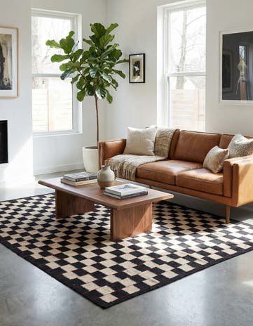 5' x 6' 3 Hand Woven Kilim Modern Wool Rug