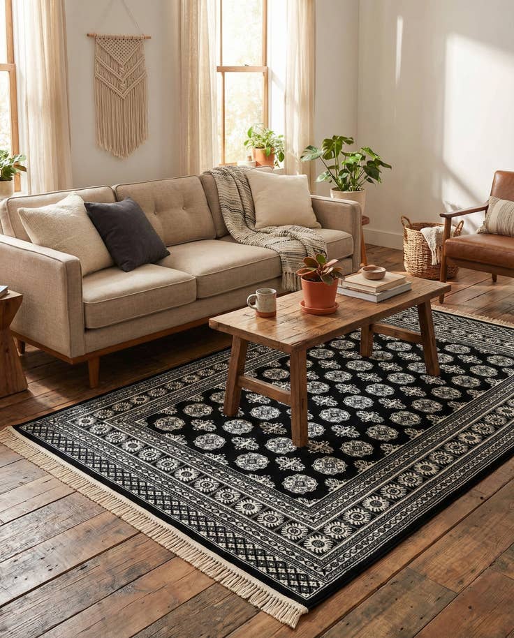 Detail image of 5' 3 x 8' Bokhara Rug