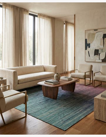 8' x 9' 7 Hand Woven Kilim Modern Wool Rug