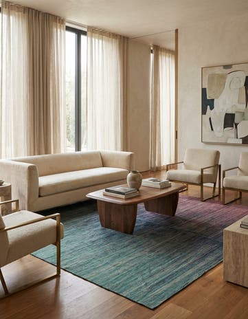8' x 9' 7 Hand Woven Kilim Modern Wool Rug