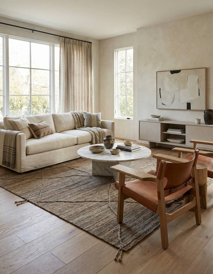 Detail image of 6' 4 x 8' 3  Hand Woven Kilim Modern Wool Rug