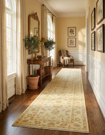 2' 8 x 16' 5 Hand Knotted Peshawar Ziegler Runner Rug