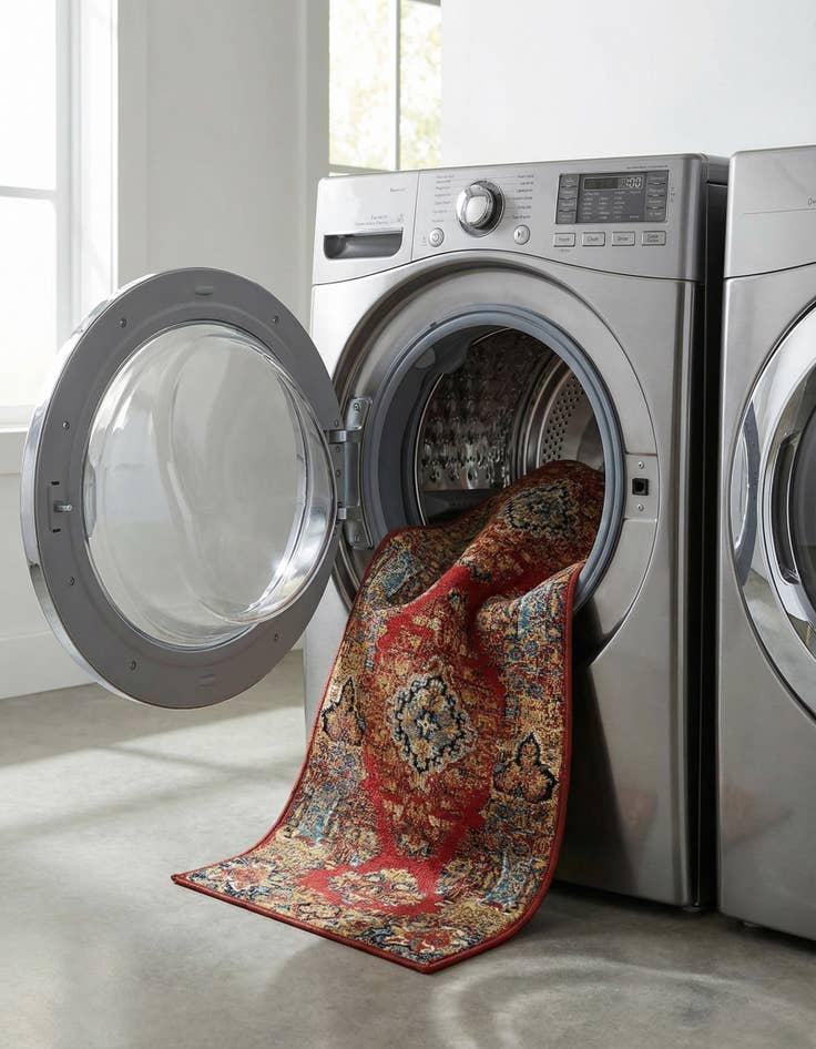 Detail image of  2' x 8'  Washable Traditional Indoor / Outdoor Runner Rug