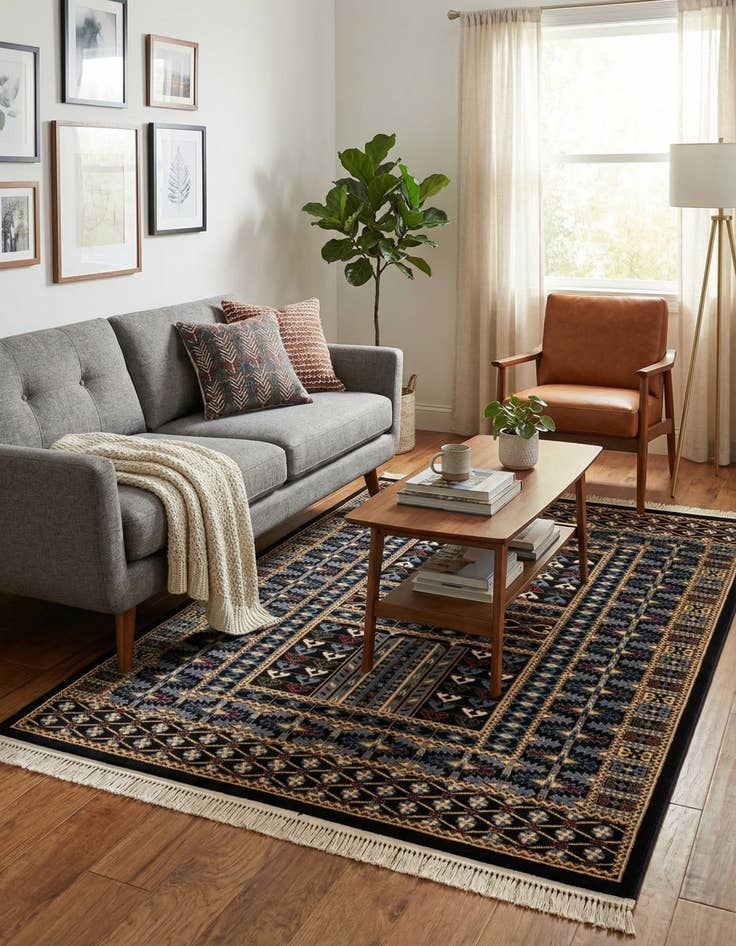 Detail image of  5' 3 x 7' Bokhara Rug