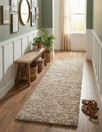 2' x 6' 1 Hand Woven Haka Deluxe Shag Runner Rug