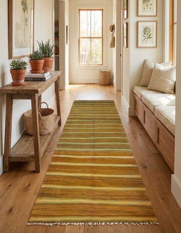 5' 3 x 11' 2 Hand Knotted Moroccan Wool Runner Rug
