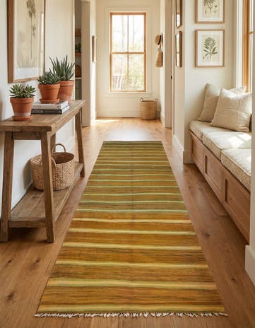 5' 3 x 11' 2 Hand Knotted Moroccan Wool Runner Rug
