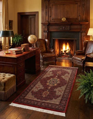 3' 8 x 6' Bidjar With Silk Rug