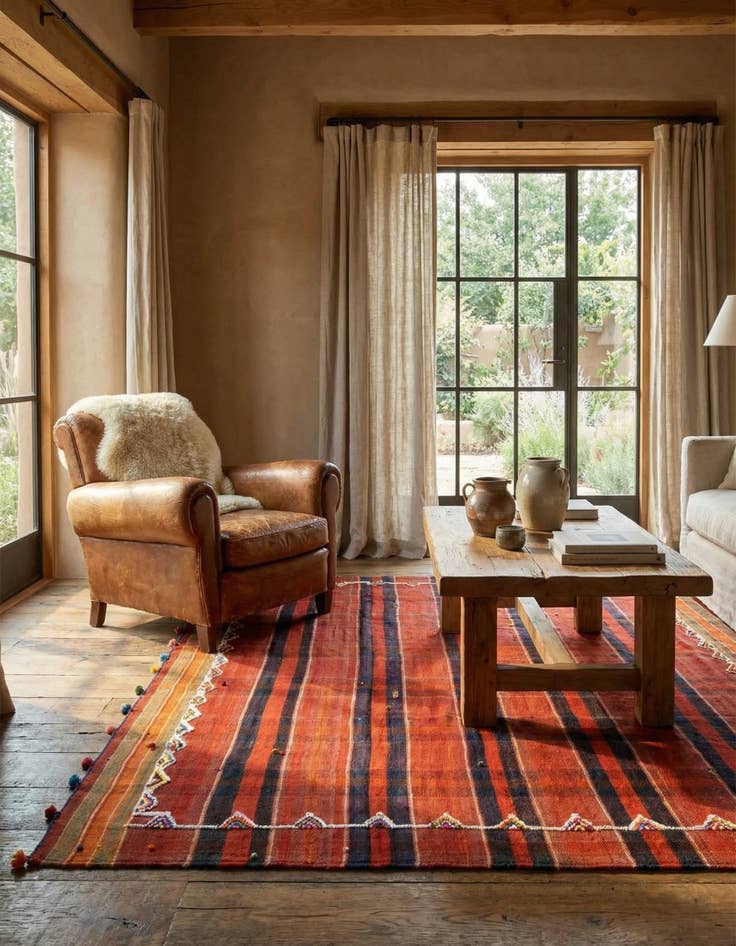 Detail image of 5' 2 x 7' 6 Jajim Rug