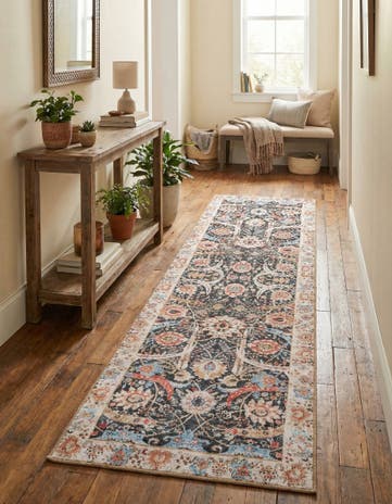 2' 7 x 10' Washable Timeless Runner Rug