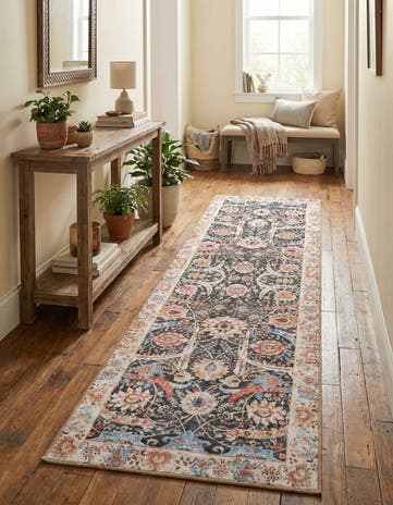2' 7 x 10' Washable Timeless Runner Rug