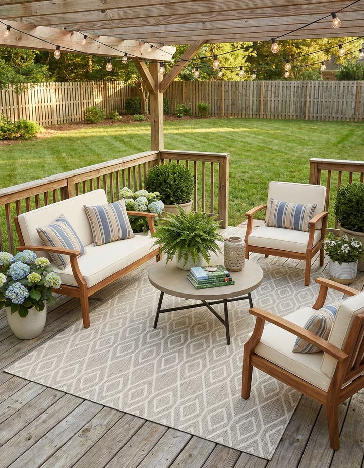 7' x 10' Easy-Clean Jill Zarin Turks and Ca...