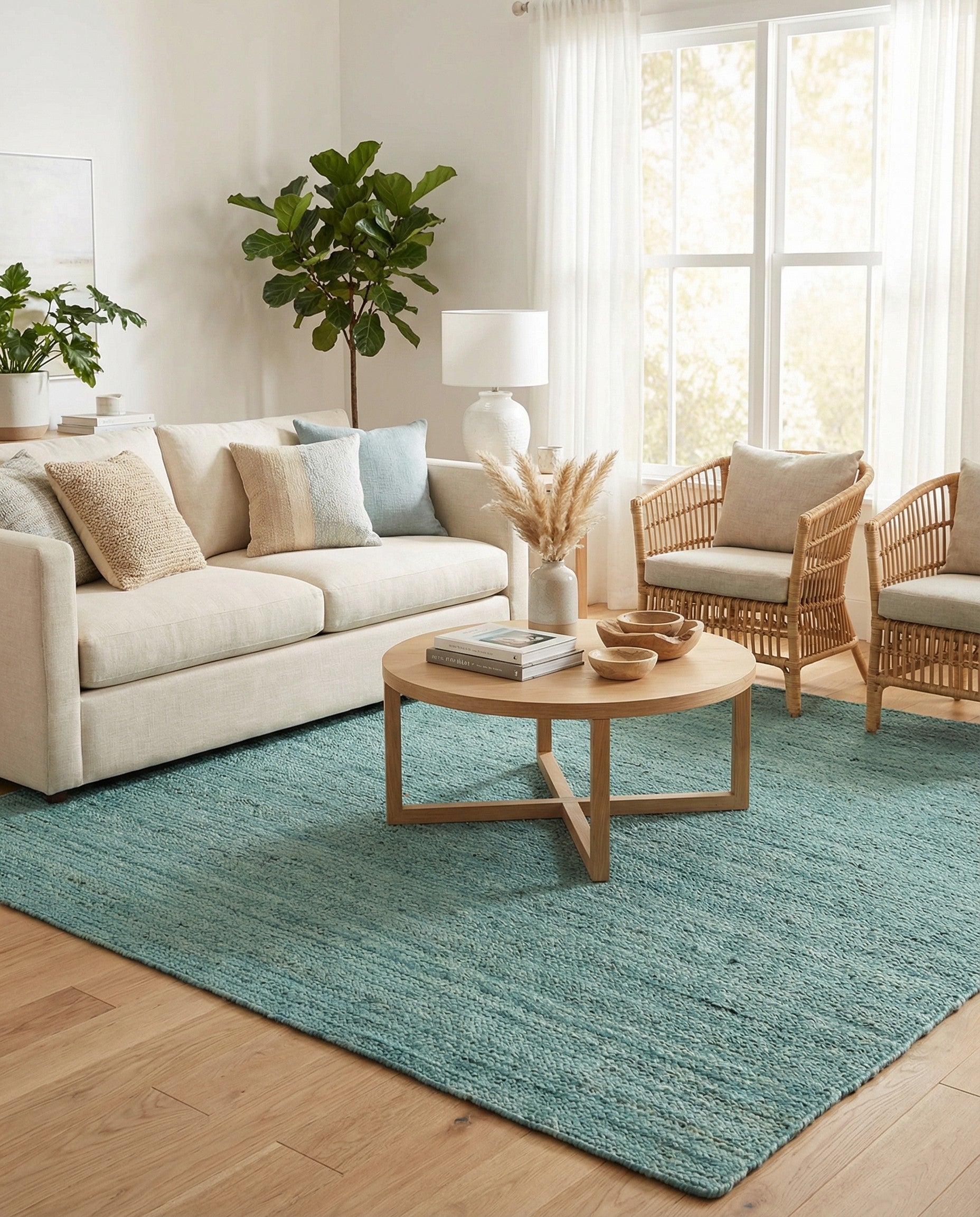  8' x 8'  Hand Braided Jute Square Rug