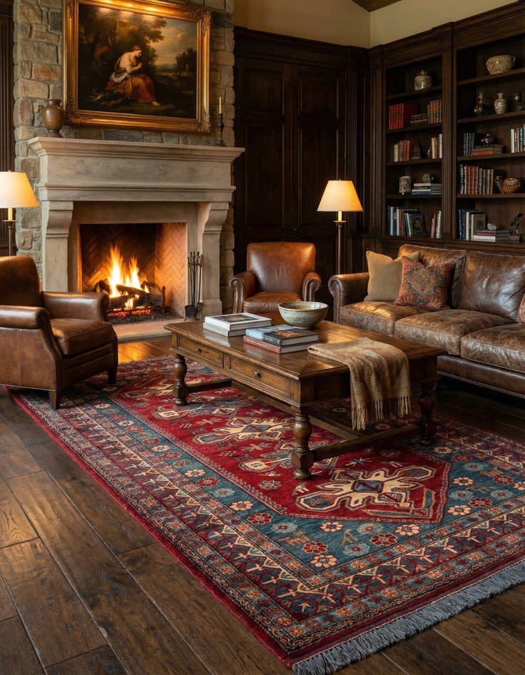 Detail image of 5' x 7' 6 Hand Knotted Kazak Wool Rug