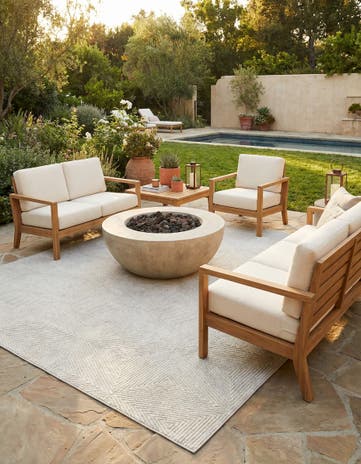 7' 10 x 10' Easy-Clean Sabrina Soto Indoor / Outdoor Rug
