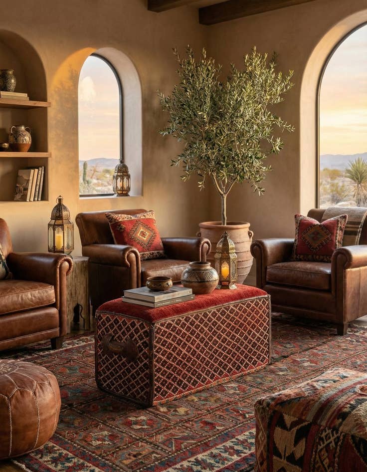 Detail image of  1' 5 x 3'  Hand Knotted Furniture Trunk