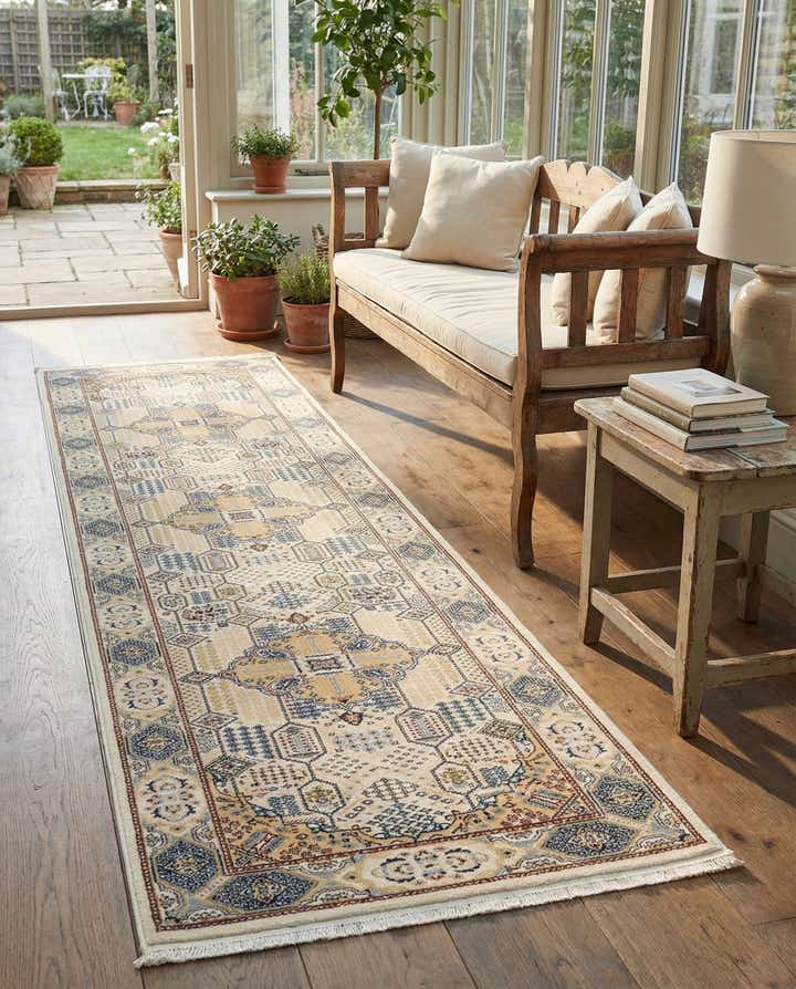 90cm x 400cm Nain Design Läufer Teppich