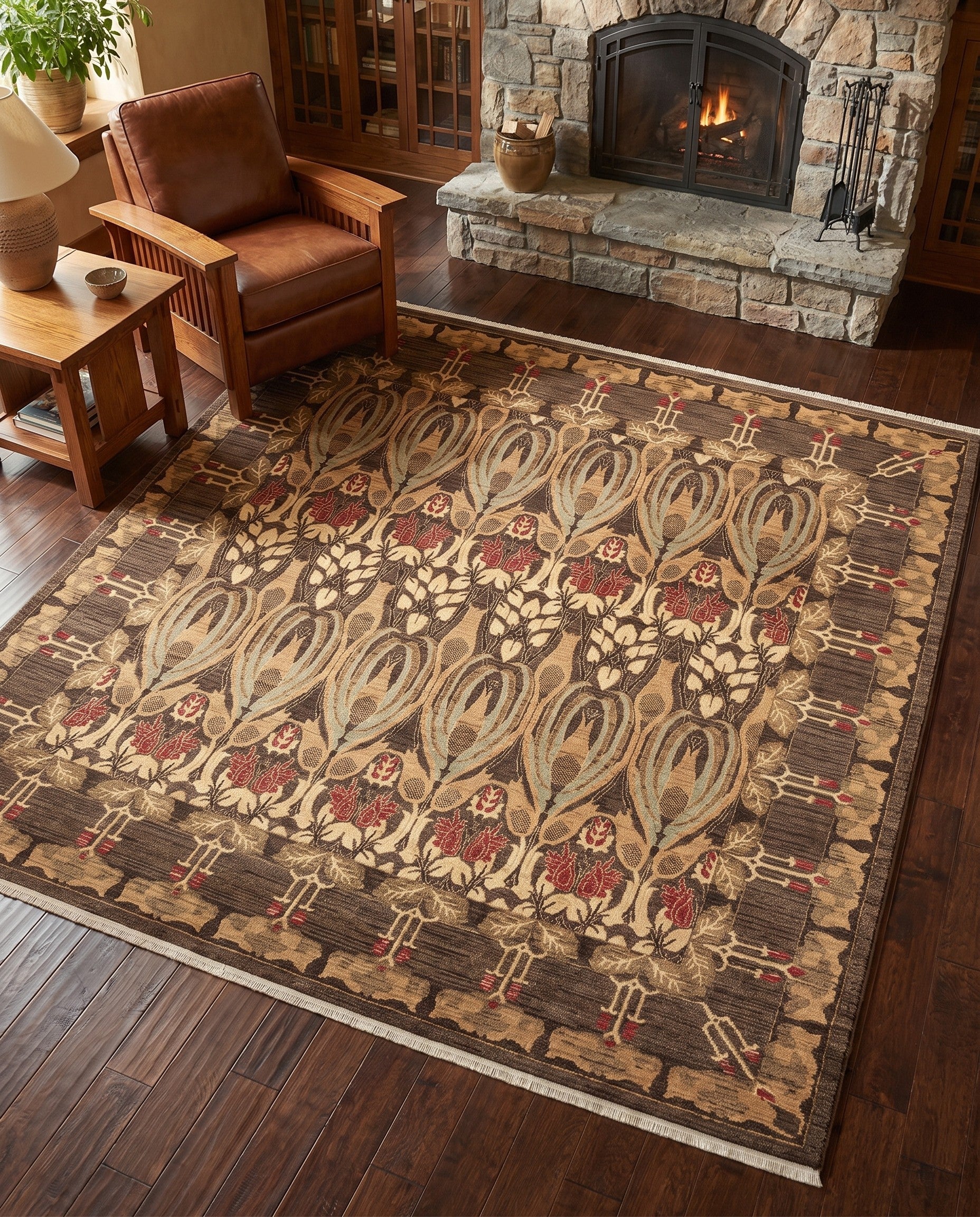 Brown Chelsea Square Rug