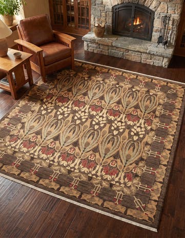 Brown Chelsea Square Rug