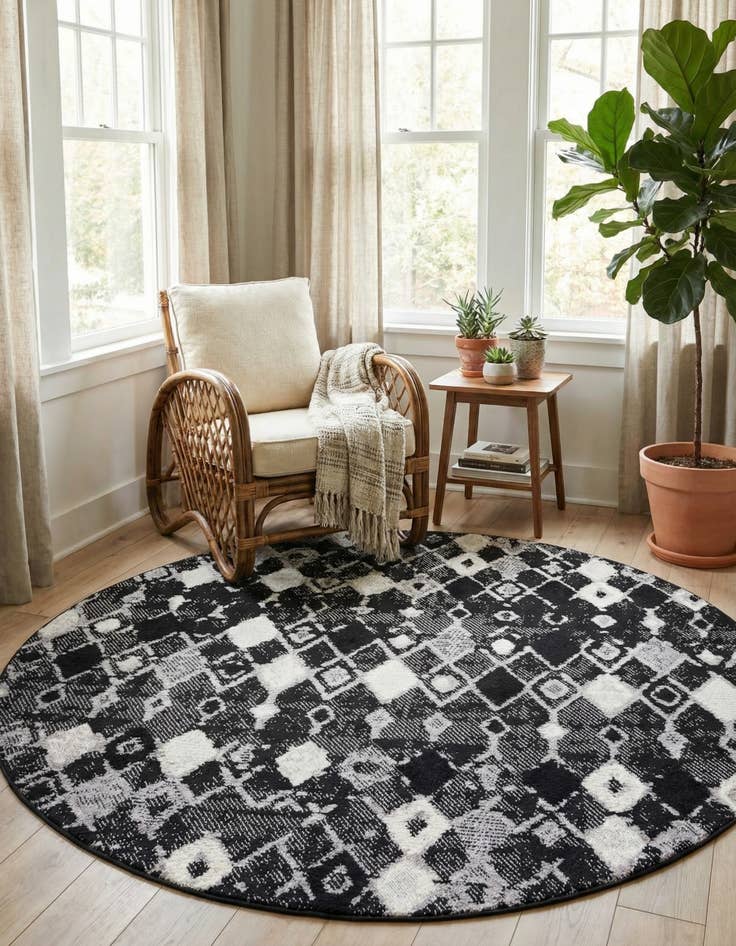 Detail image of  7' x 7' Cherokee Round Rug