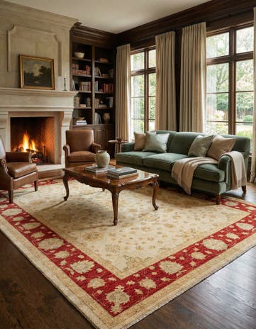 6' 7 x 8' 3 Ziegler Wool Rug