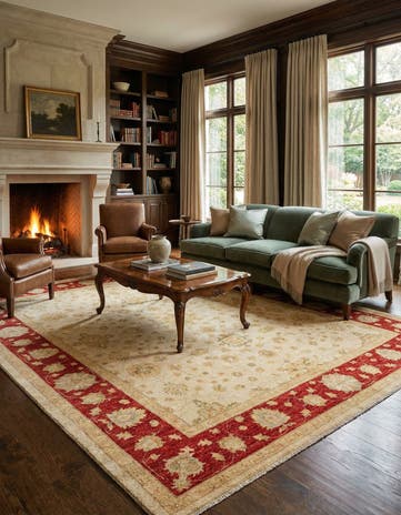 6' 7 x 8' 3 Ziegler Wool Rug
