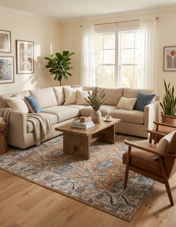 Detail image of  10' x 10' Nyla Square Rug