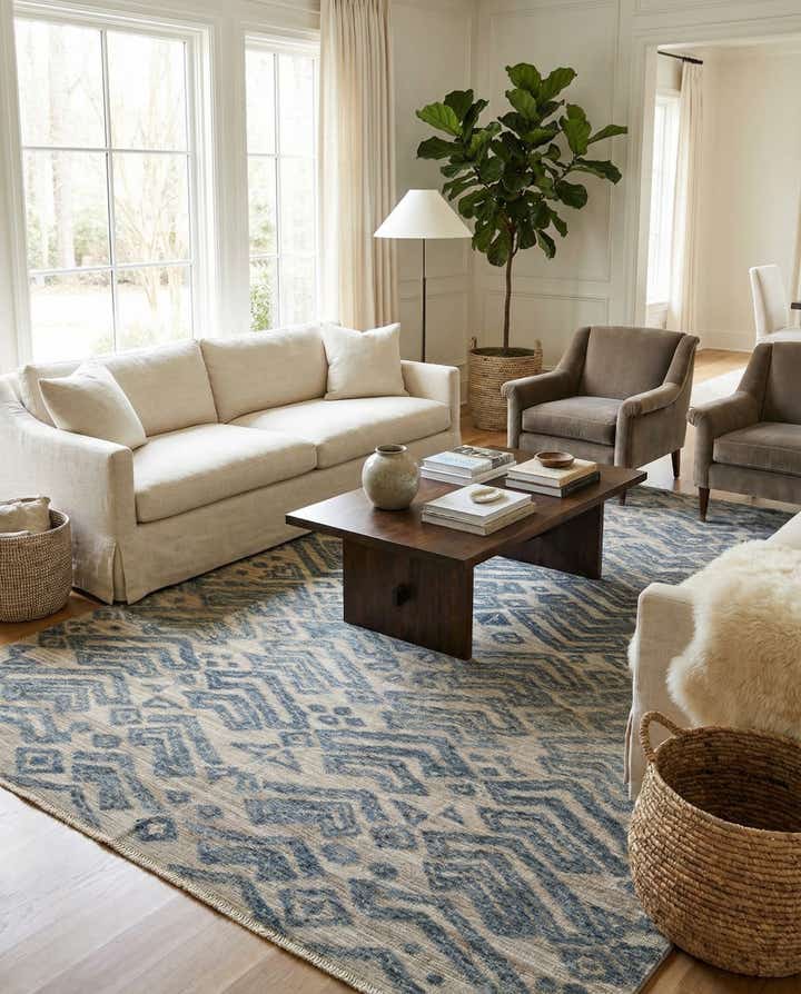 8' x 10' 1 Hand Knotted Darya Wool Rug