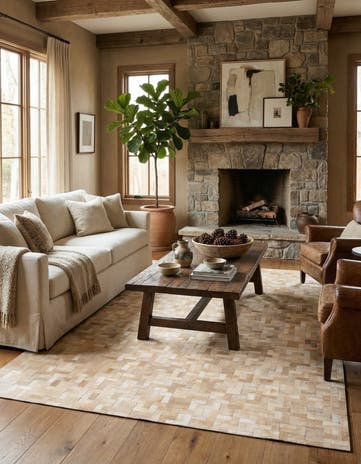5' 4 x 7' 8 Cowhide Rug