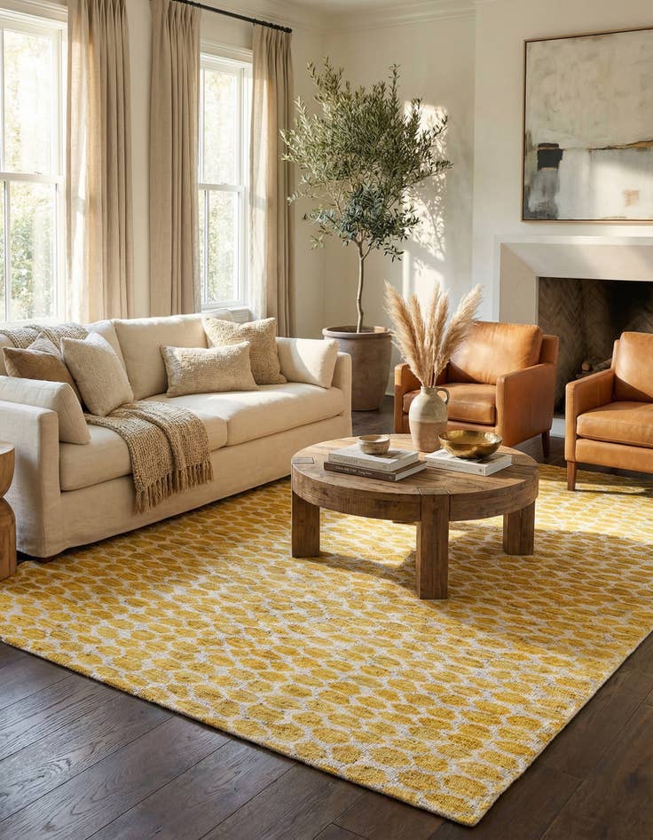 Detail image of 6' x 9' 2  Hand Knotted Moroccan Wool Rug