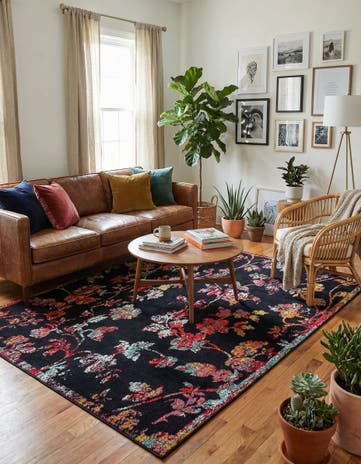 Navy Blue Madeline Rug