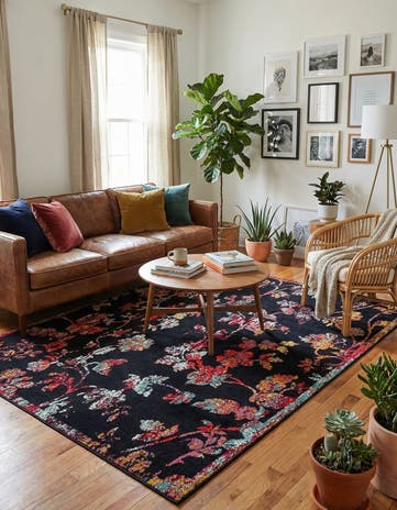 Navy Blue Madeline Rug