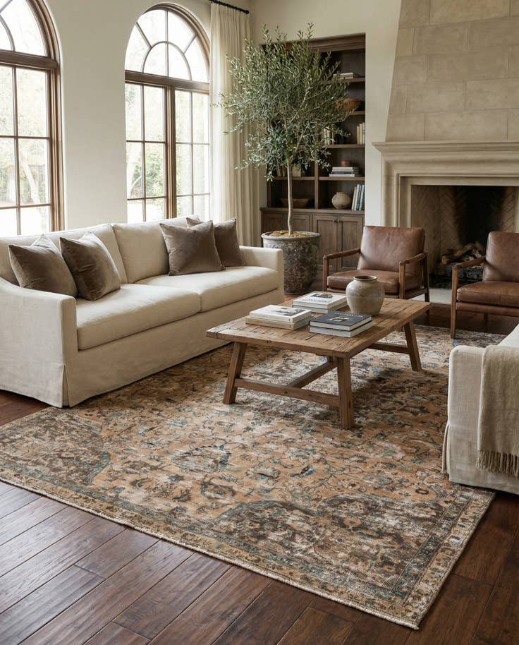 Detail image of 6' x 9' 2 Hand Knotted Ultra Vintage Persian Wool Rug