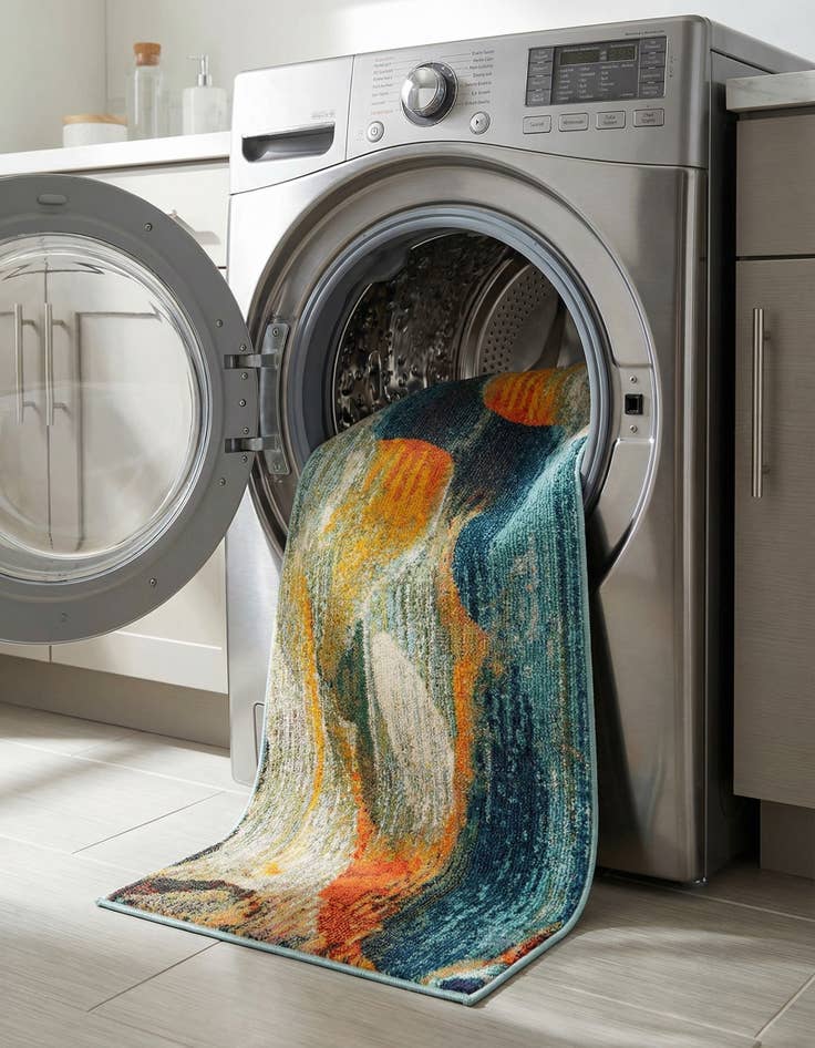 Detail image of  2' x 8'  Washable Haerfest Runner Rug