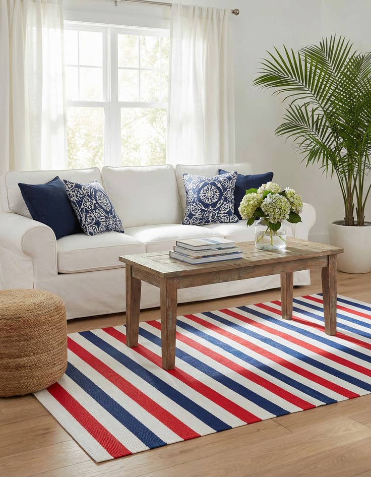 Detail image of 4' x 6'  Washable Vista Breeze Indoor / Outdoor Rug