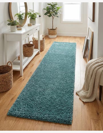 Rosemary Green Jill Zarin Shaggy Chic Runner Rug