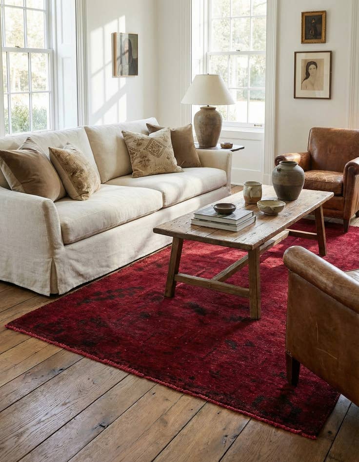 Detail image of 3' 9 x 8' 6  Hand Knotted Ultra Vintage Persian Wool Runner Rug