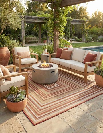 7' 10 x 10' Easy-Clean Baja Indoor / Outdoor Rug