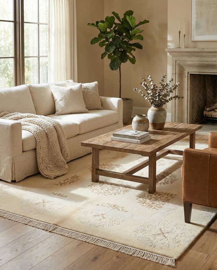 4' 10 x 6' 5 Hand Knotted Darya Wool Rug