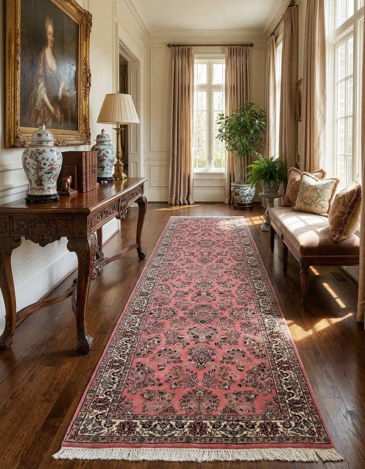 Detail image of 3' x 11' 2 Hand Knotted Sarough Wool Runner Rug