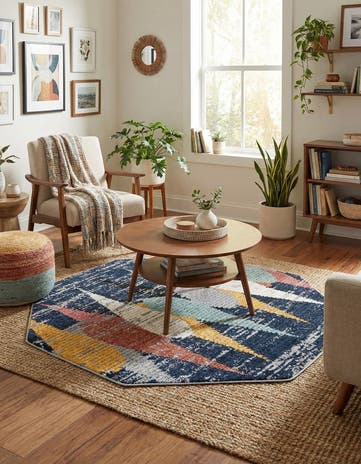 5' 3 x 5' 3 Tagine Octagon Rug