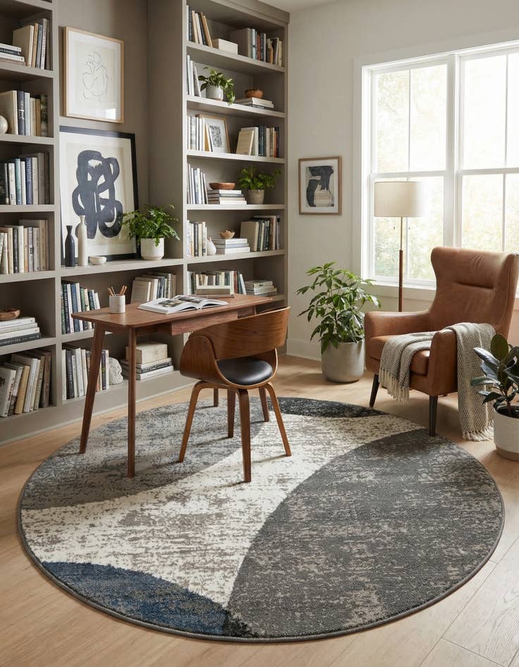 Detail image of  5' x 5' Oslo Round Rug