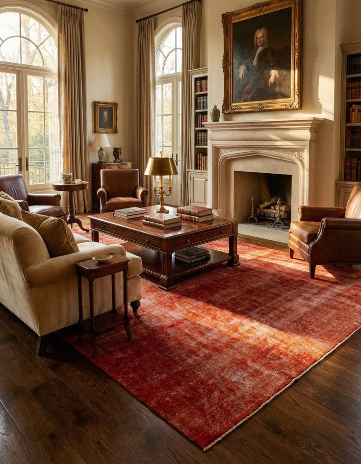 Detail image of 9' 5 x 12' 9 Vintage Royal Wool Rug